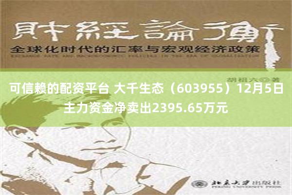 可信赖的配资平台 大千生态（603955）12月5日主力资金净卖出2395.65万元