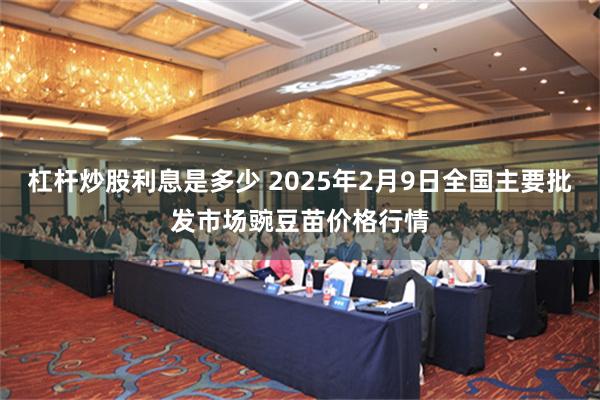 杠杆炒股利息是多少 2025年2月9日全国主要批发市场豌豆苗价格行情